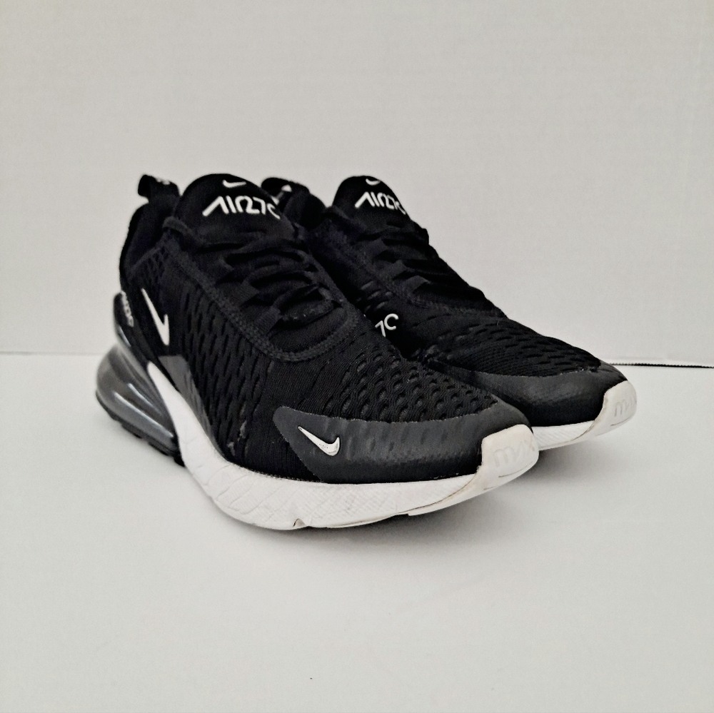 Women's Nike Air Max 270 Black Anthracite White Running Sneaker AH6789-001 Sz 7